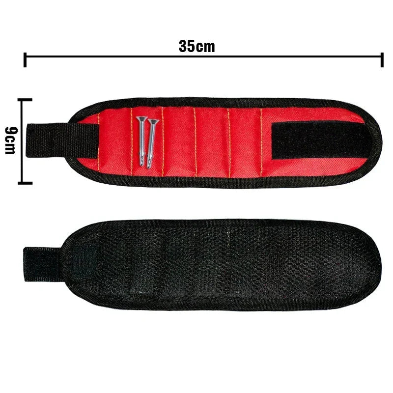 Strong Magnetic Wristband ā Portable Tool Bag for Holding Screws, Nails, Nuts, Bolts, and Drill Bits